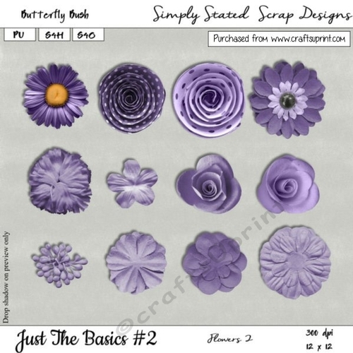 JTB2 - Butterfly Bush - Flowers Pack #2