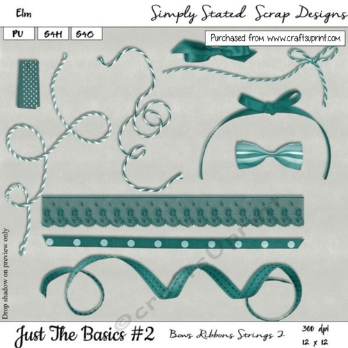 JTB2 - Elm - Bows, Ribbons, Strings Pack 2