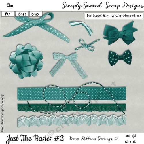 JTB2 - Elm - Bows, Ribbons, Strings Pack 3