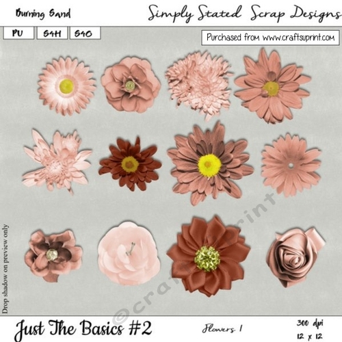 JTB2 - Burning Sand - Flowers Pack #1