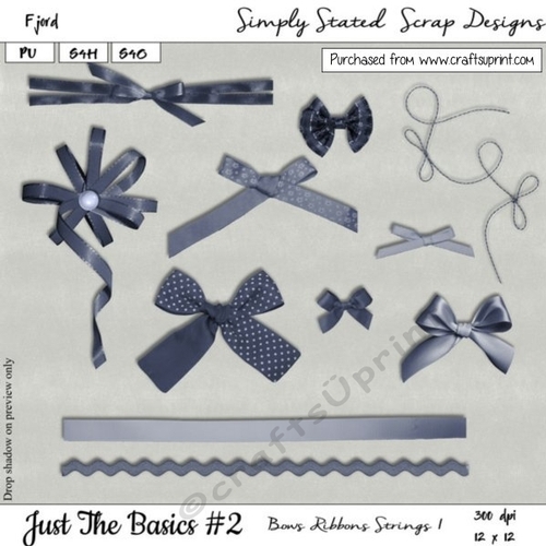 JTB2 - Fjord - Bows, Ribbons, Strings Pack #1