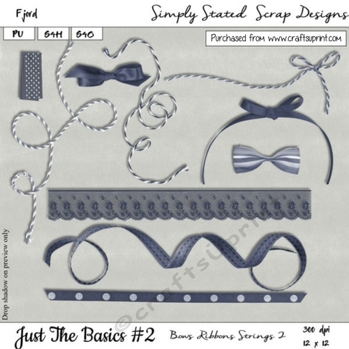 JTB2 - Fjord - Bows, Ribbons, Strings Pack #2