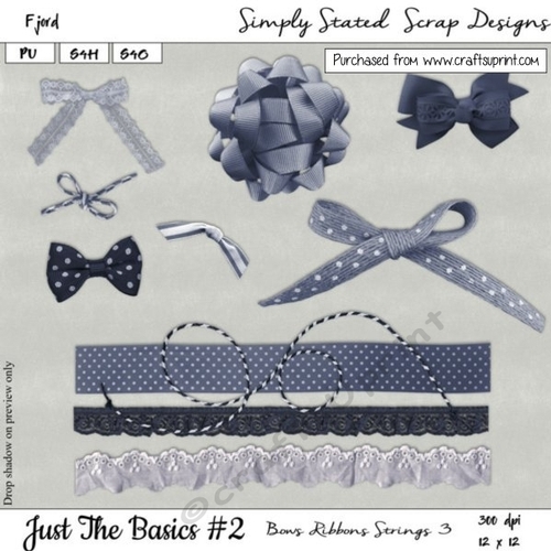 JTB2 - Fjord - Bows, Ribbons, Strings Pack #3
