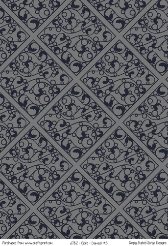 JTB2 - Fjord - Damask A4 Paper #5