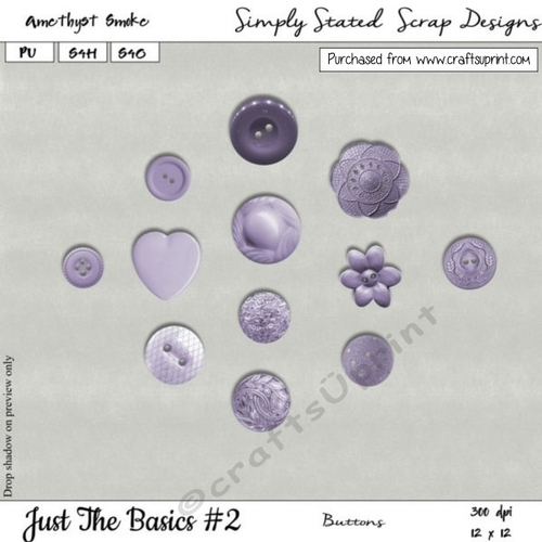 JTB2 - Amethyst Smoke - Buttons