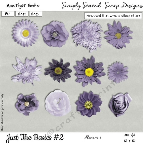 JTB2 - Amethyst Smoke - Flowers Pack 1