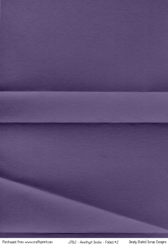 JTB2 - Amethyst Smoke - Folded  A4 Paper #2