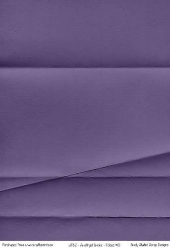 JTB2 - Amethyst Smoke - Folded  A4 Paper #10