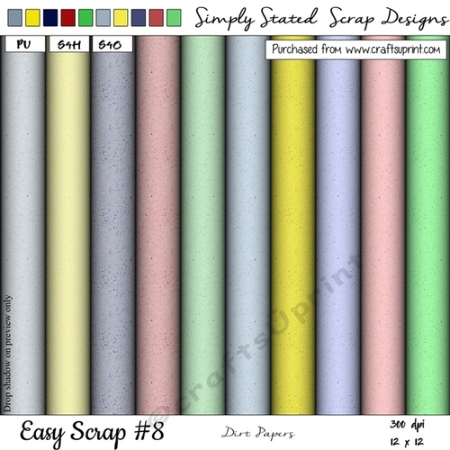 Easy Scrap #8 - Dirt Papers - 12 x 12