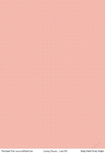 Country Flowers - Cardstock #10