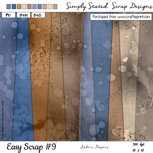 Easy Scrap #9 - Fabric Papers - 12 x 12