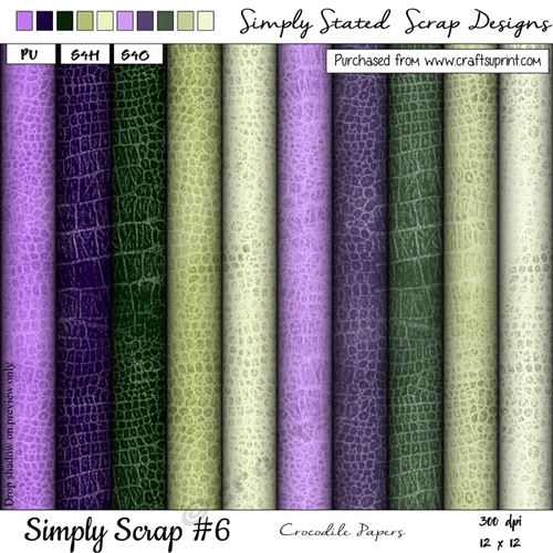 Simply Scrap #6 - Crocodile Papers - 12 x 12