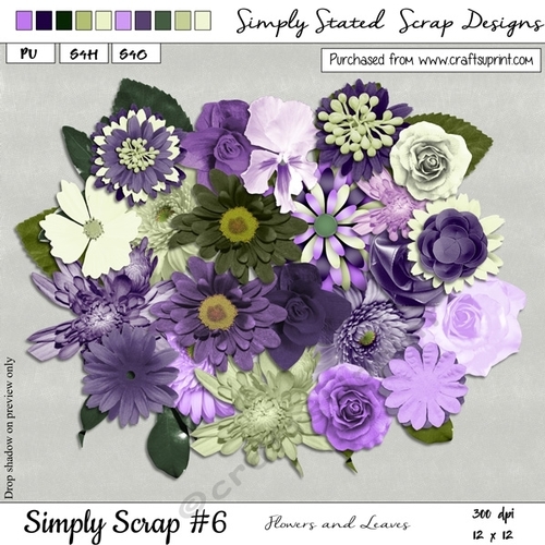 Simply Scrap #6 - Flowers & Leaves