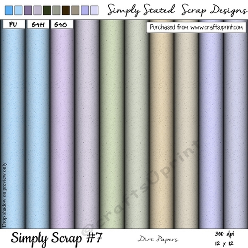 Simply Scrap #7 - Dirt Papers - 12 x 12
