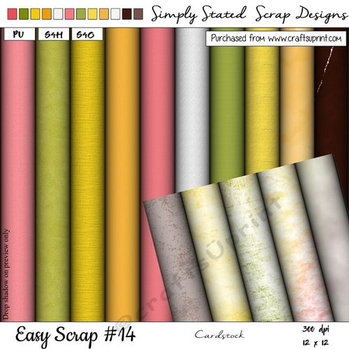 Easy Scrap #14 - Cardstock 12 x 12