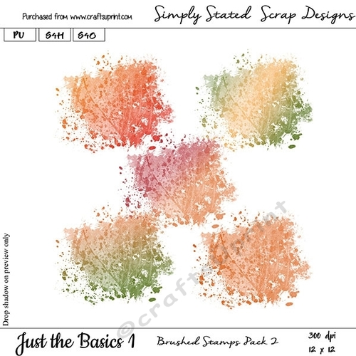 Just the Basics #1 - Brushed Stamps Pack #2