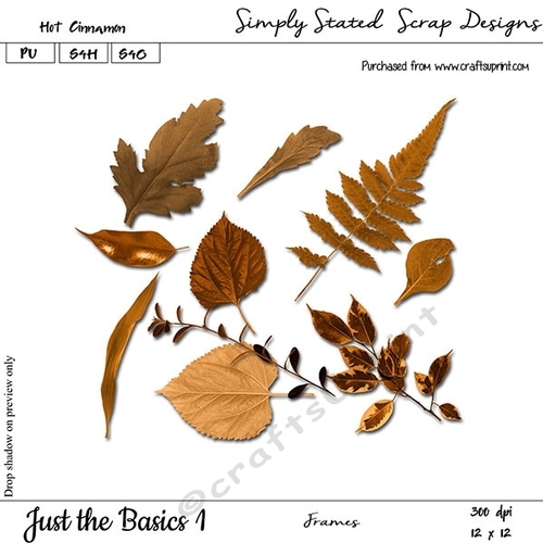 Just the Basics #1 - Hot Cinnamon - Leaves Pack 