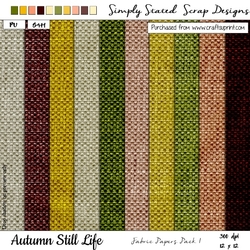 Autumn Still Life - Paper Pack #1