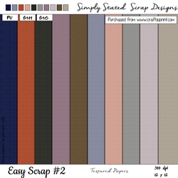 Easy Scrap #2 - Texture Papers - 12 x 12