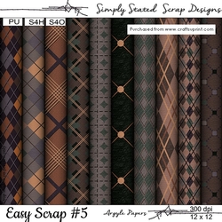Easy Scrap #5 - Argyle Papers - 12 x 12