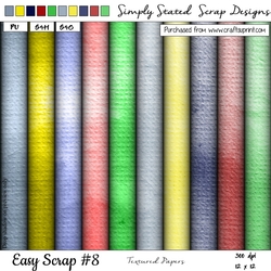 Easy Scrap #8 - Textured Papers - 12 x 12