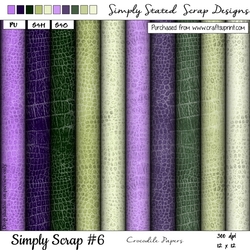 Simply Scrap #6 - Crocodile Papers - 12 x 12