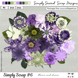 Simply Scrap #6 - Flowers & Leaves