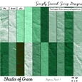 Shades of Green Papers Pack #1