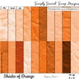 Shades of Orange Papers Pack #1