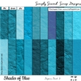 Shades of Blue Papers Pack #2
