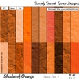 Shades of Orange Papers Pack #2