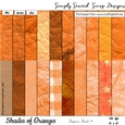 Shades of Orange Papers Pack #4