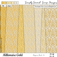 Millionaire Gold - 12 x 12 Paper Pack #3
