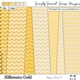 Millionaire Gold - 12 x 12 Paper Pack #4