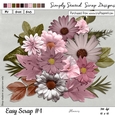 Easy Scrap #1 - Flowers & Leaves