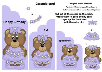 Special Girl Birthday Bear in Lilac