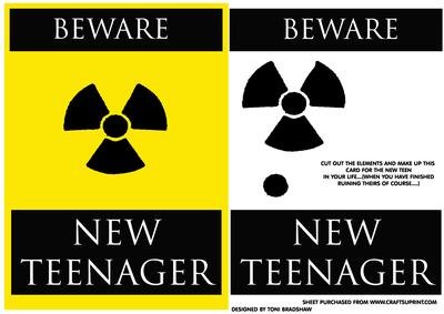 Beware New Teenager - in Yellow