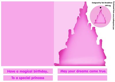 Princess Castle Silhouete in Pink