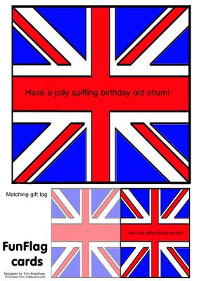 Jolly Spiffing Birthday Funflag Card