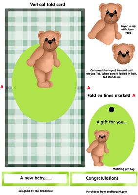 New Baby-over the Edge Card