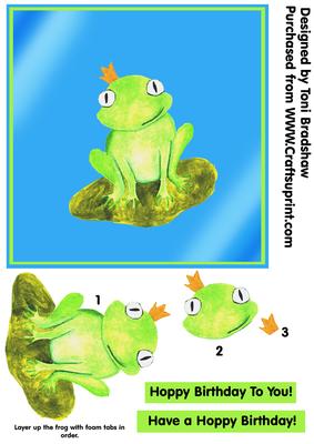 Hoppy Birthday-square Card