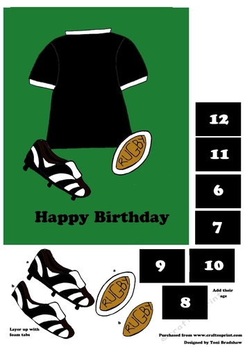 Rugby Fan Black top