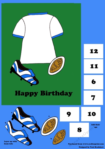 Rugby Fan white top
