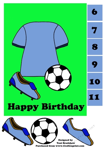 Football Fan blue top