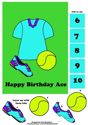 Tennis Fan mint top