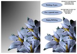 Blue Lily Card
