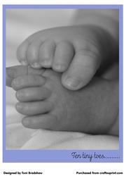 Ten Tiny Toes in Blue