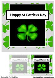 Happy St Patricks Day- Shamrock Card