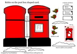 Shaped Postbox with Robin