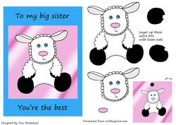 To My Big Sister Sheep in Pink